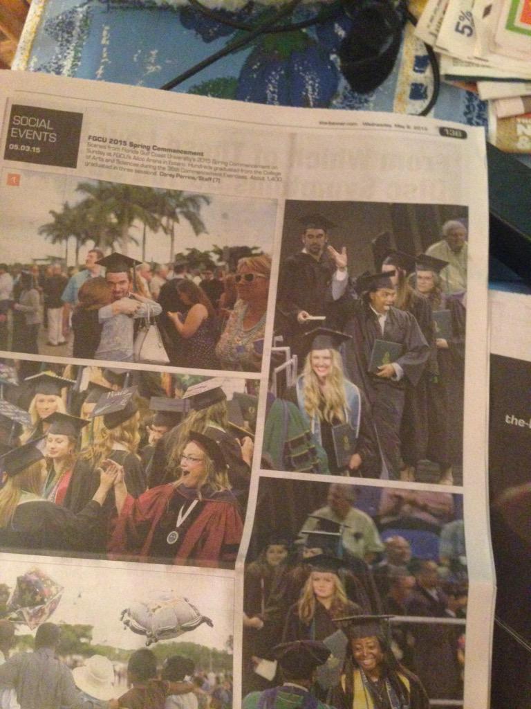 Made in the paper! #fgcugrad