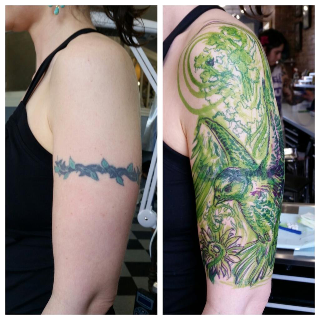 JasonAngst's tweet photo. Getting into some fun today... #tattoo #coverup http://t.co/kbdIHwaS2v