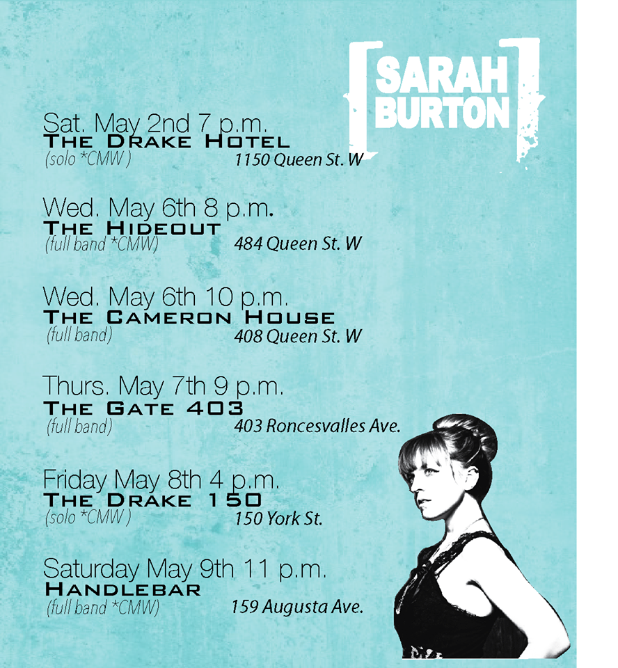 torontoFORgood's tweet photo. Great interview with @saraheburton http://t.co/o6gkKDuiAN via @CanadianBeats1 She's at #TheDrake150 at 4pm #CMW2015 http://t.co/lciwSFmaei