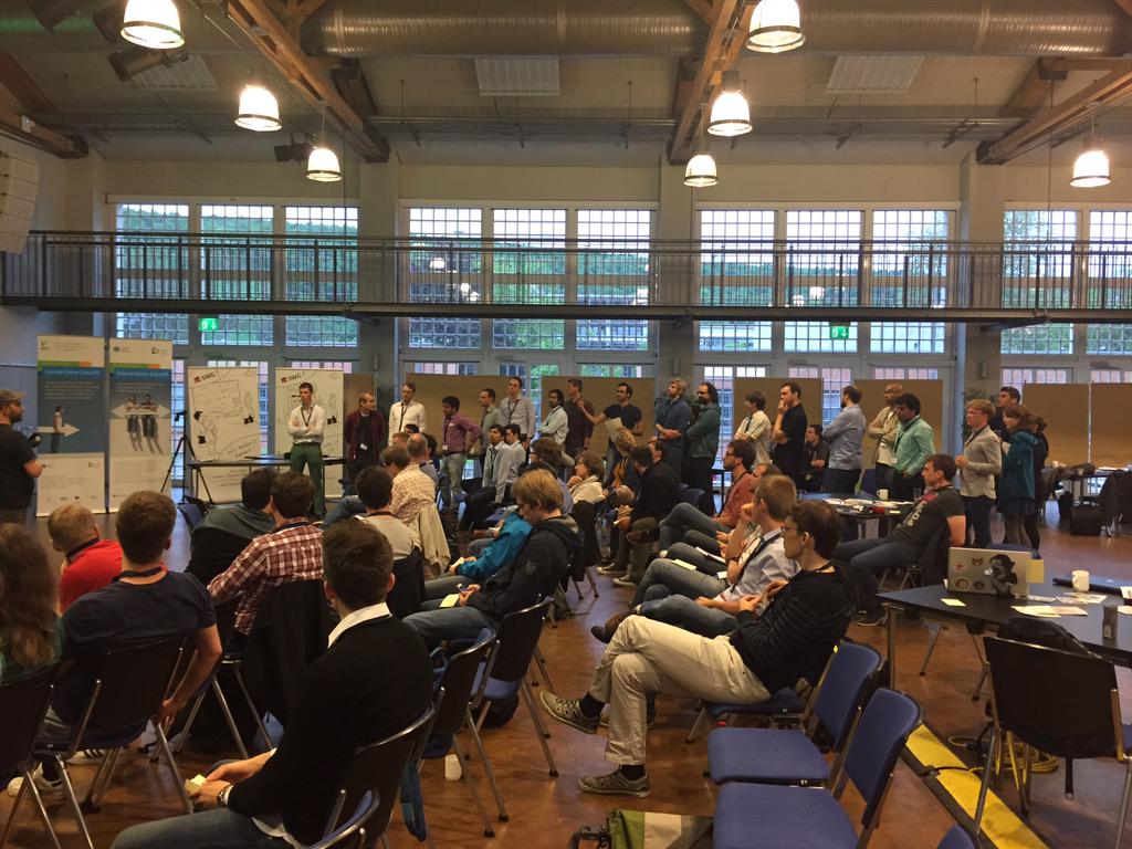 SWSaar's tweet photo. Lining up for @SWSaar pitches @Saar_Uni - go guys! http://t.co/RtIjPUoUMm