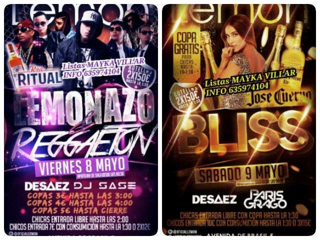 MayBlu1989's tweet photo. Hoy viernes apuntate al plan #Lemonazo + #Reggaeton en @OficialLemon #Lemonclub @DESAEZdj  @djsase copas desde 3€ http://t.co/Li5yXFaTk5