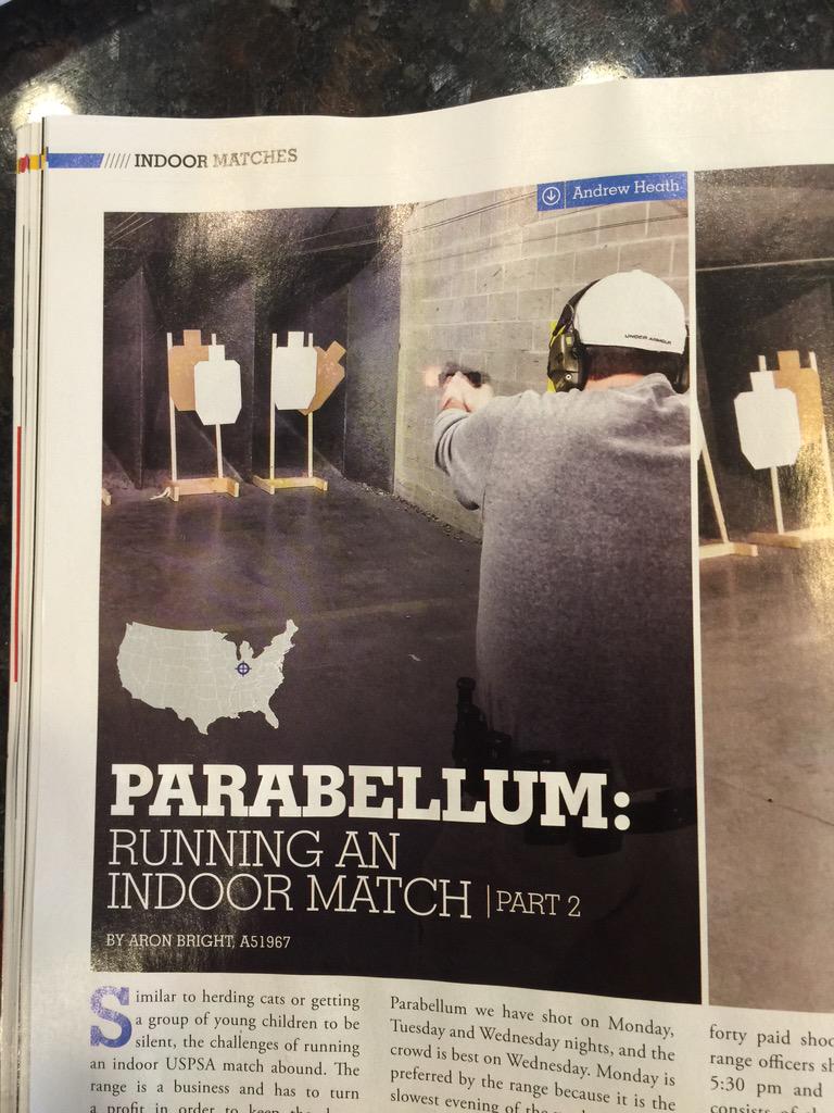 HeathShoots's tweet image. My photo appeared in @USPSA_Shooting's #FrontSight magazine. A cover should be just around the corner!