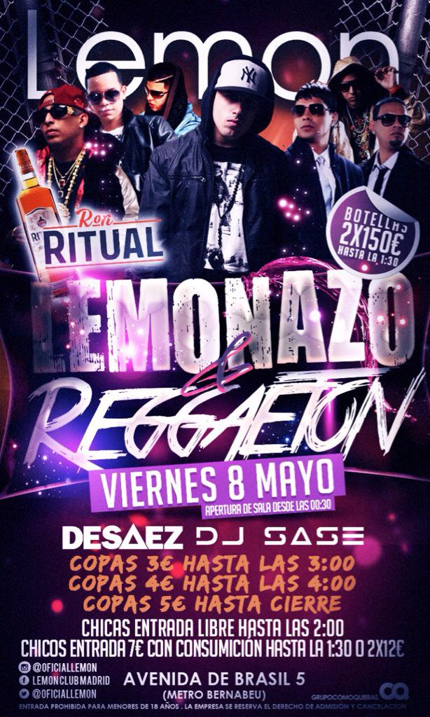 LemonClub_'s tweet photo. Hoy viernes apuntate al plan #Lemonazo + #Reggaeton en @OficialLemon #Lemonclub @DESAEZdj @djsase copas desde 3€ http://t.co/lYR6CRGYTe