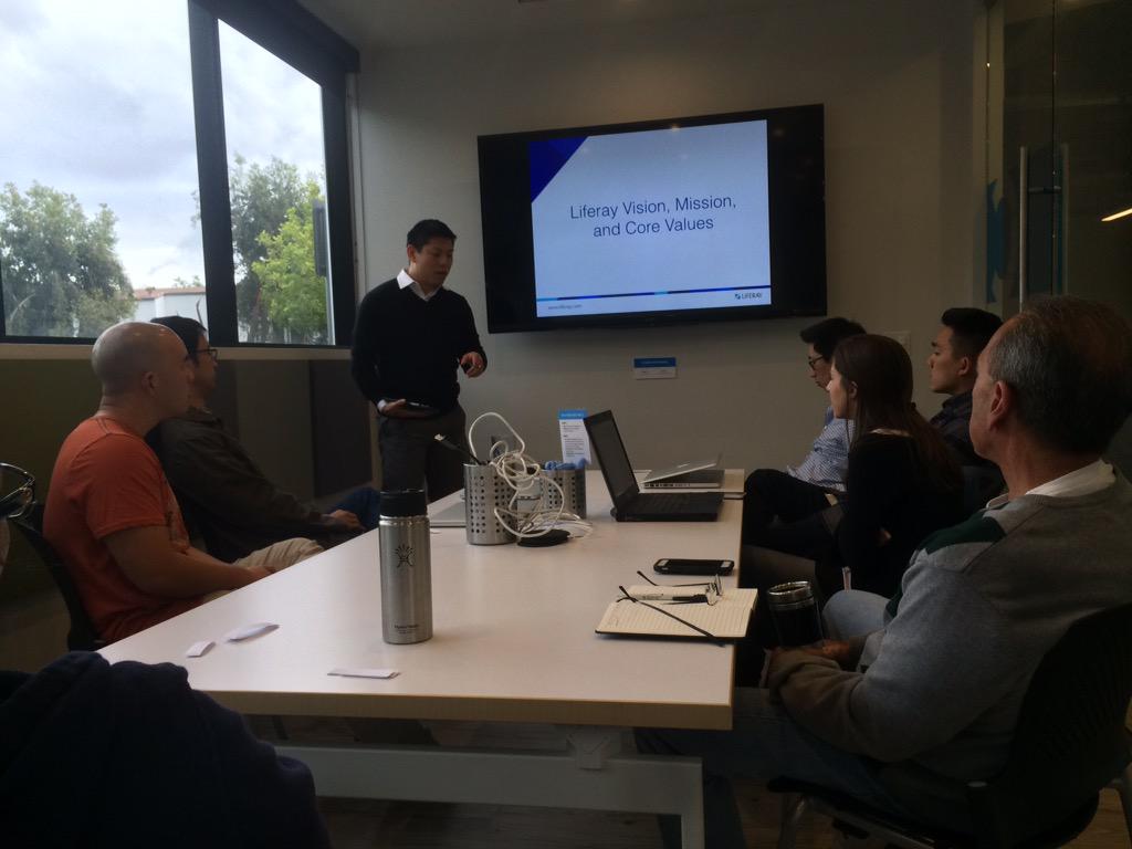 A decade plus doing this and we're putting into words the #liferay vision. Three months of work. This stuff matters.