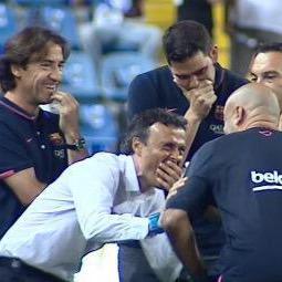 Happy birthday to the best coach Luis Enrique   happy 45 and many many more 