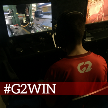 G2esports's tweet photo. #G2COD warming up in London before the 1st game of @Gfinity #CoDMasters!! :D http://t.co/p5qcFkncSB
