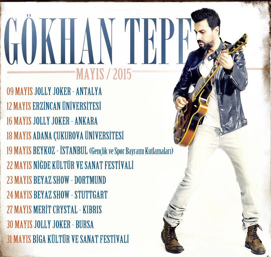 Mayıs konserlerimde buluşmak üzere..Sevgiyle🙏