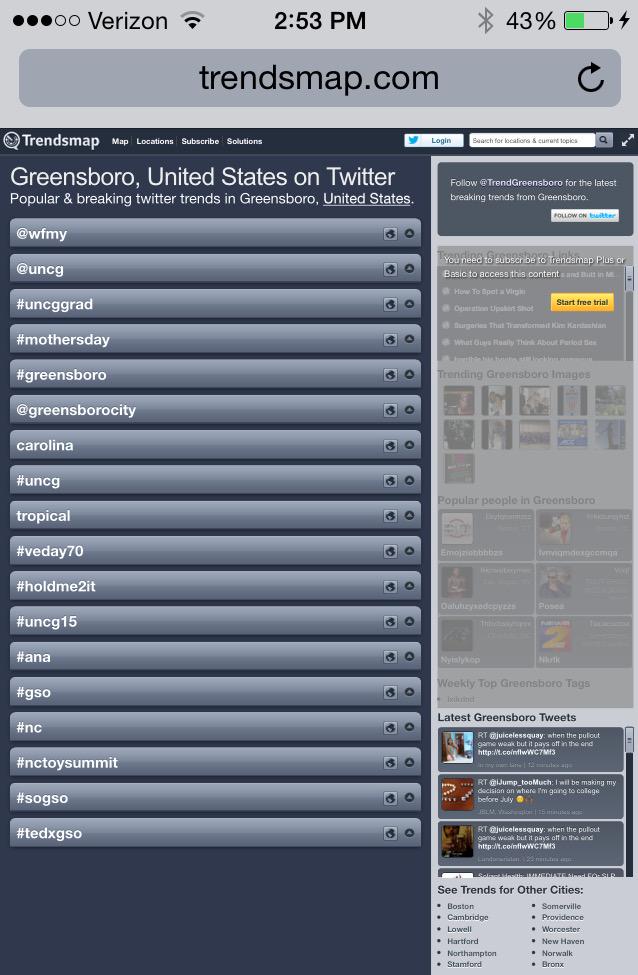 KDickersonNCTOY's tweet photo. Check it out! #nctoysummit is now trending in Greensboro! http://t.co/c5fnjSEGug