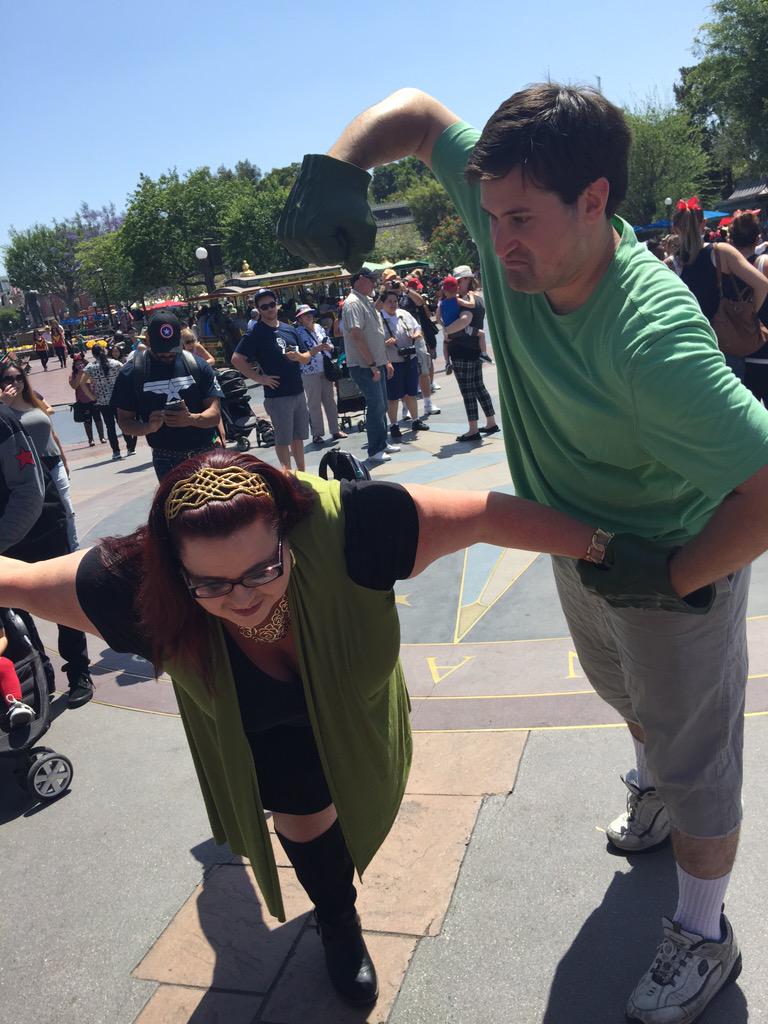 SuperheroDayDL's tweet photo. The Hulk @JustinDaube hulks out at our first ever #superherodaydl #SuperheroDay http://t.co/K23qKk3mZf
