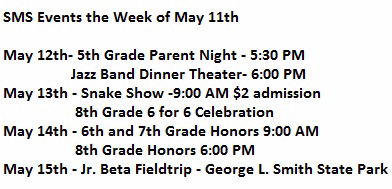 SwainsboroMS's tweet photo. SMS Events for the Week of May 11th http://t.co/Wq9AmP7h8g