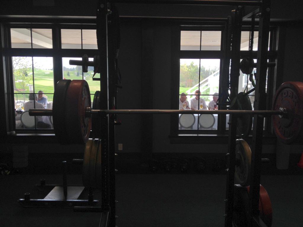 ShanksDean's tweet photo. The joys of training @depthtraining @WBGolfClub. Hard not to be tempted to join them on the patio! http://t.co/zDuy7rQxza