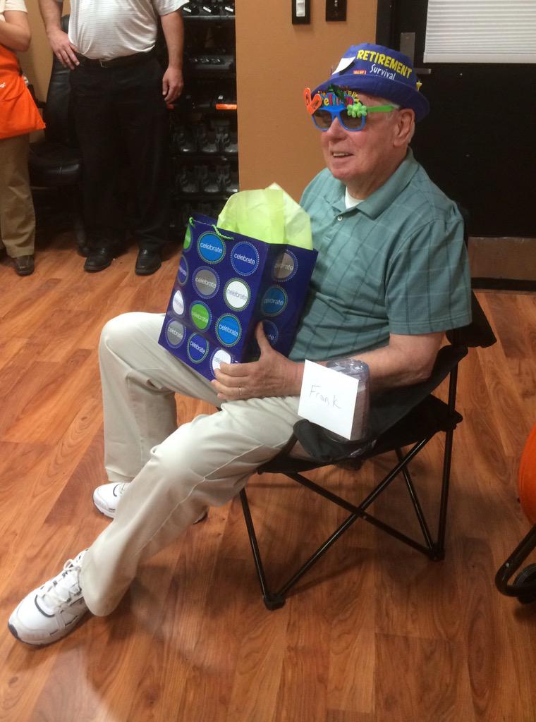 Depotdoll's tweet photo. A surprise retirement luncheon today for our beloved lead generator, Frank Delaney. 
We will miss you Frank !!! http://t.co/SYqblAZlQr