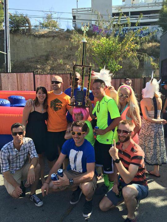 WAKADodgeball's tweet photo. Congrats to our season winners #oddballz &amp; thanks to all that made it a memorable End Of Season Party! #dodgeball http://t.co/HqZlwVSZOw