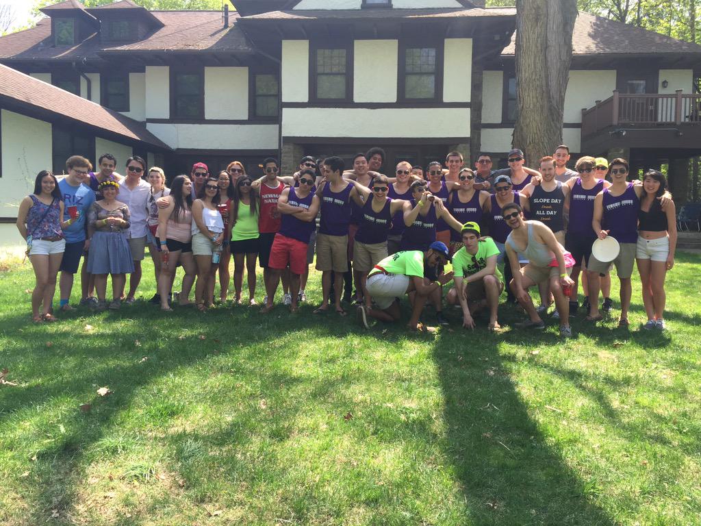 Cornell Chapter gearing up for Slope Day Celebrations yesterday afternoon #ThatsAF###ingRhombus