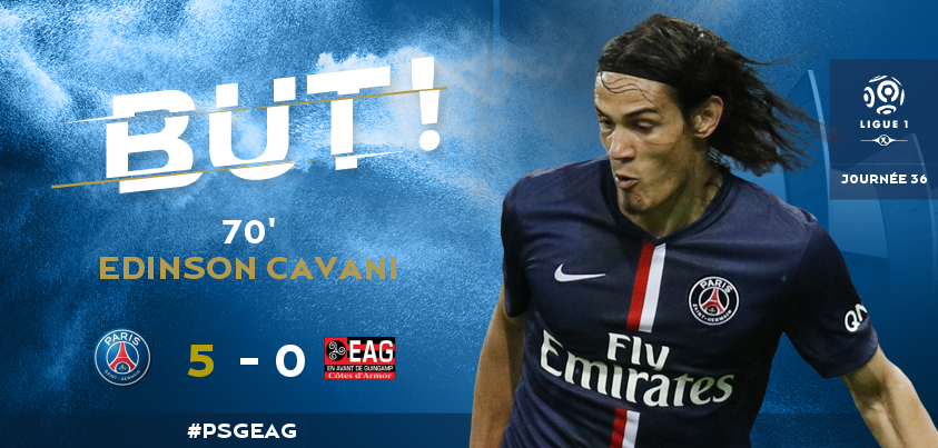 PSG_inside's tweet photo. 70' TRIPLE DE @ECavaniOfficial !!!! #PSGEAG http://t.co/orEGhdWTch