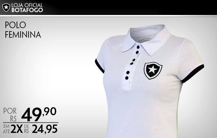 loja_botafogo's tweet photo. As mulheres gloriosas já conferiram essa polo do nosso Fogão? Acesse o nosso site e garanta: http://t.co/UsMe5M95gN http://t.co/dg3bOoNsQD