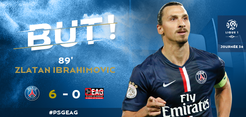 PSG_inside's tweet photo. 89' DOUBLE DE @Ibra_official !!! #PSGEAG http://t.co/XzS5XSZRIk