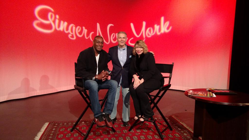 SammyAlbano's tweet photo. With #sjubb star #BillyGoodwin &amp; @stjohnsalumni @GingerNewYork on set of her TV show #GingerNewYork http://t.co/YAUGU85igm