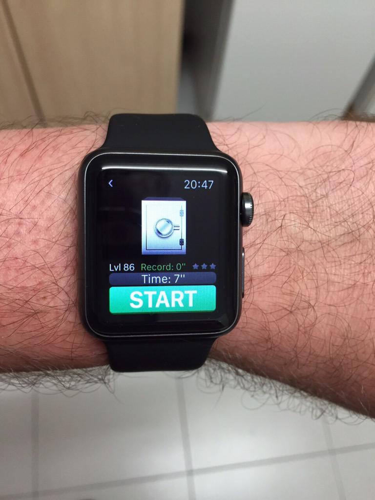 safethegame's tweet photo. This is how Safe: Code Breakers looks on the #AppleWatch http://t.co/uWnSdSiuCY