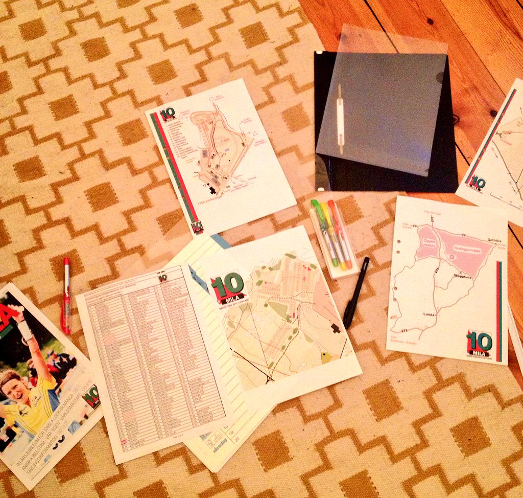 Coach is prepping for #10mila2015 #CampKåre 🌟