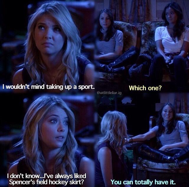 PLLBITCHESSS's tweet image. RT if you think that Hanna's the funniest 
FAV if you don't 
#PLLisLife #PLLArmy