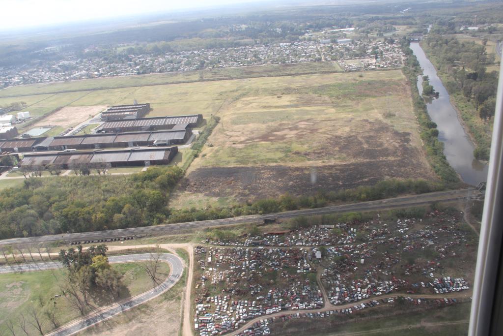 El proyecto del nuevo parque industrial quedaría así, según la vista aérea