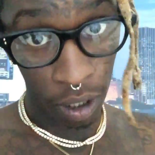 Complex's tweet photo. Young Thug just posted a video on Instagram apologizing to Game: http://t.co/ZXM6sMPNhF http://t.co/qjGDSVWcR7