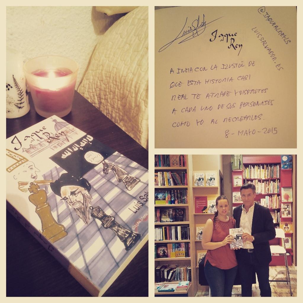 25InmaRg's tweet photo. Desde hoy libro nuevo en la mesita de noche! @JaqueAlReyLS Un placer @LuisSalvador #granadaestademoda http://t.co/ENcROJllqW