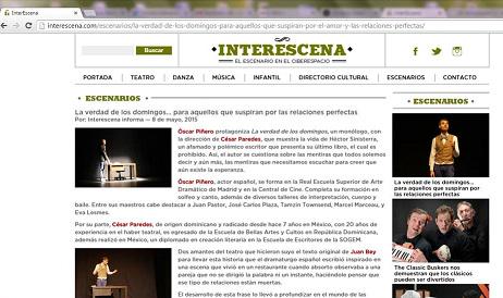 InterescenaMX's tweet photo. teatro de calidad... @OscarPineroRico protagoniza #LaVerdaddelosDomingos monólogo que dirige #CesarParedes, http://t.co/hRNCPXnzGl