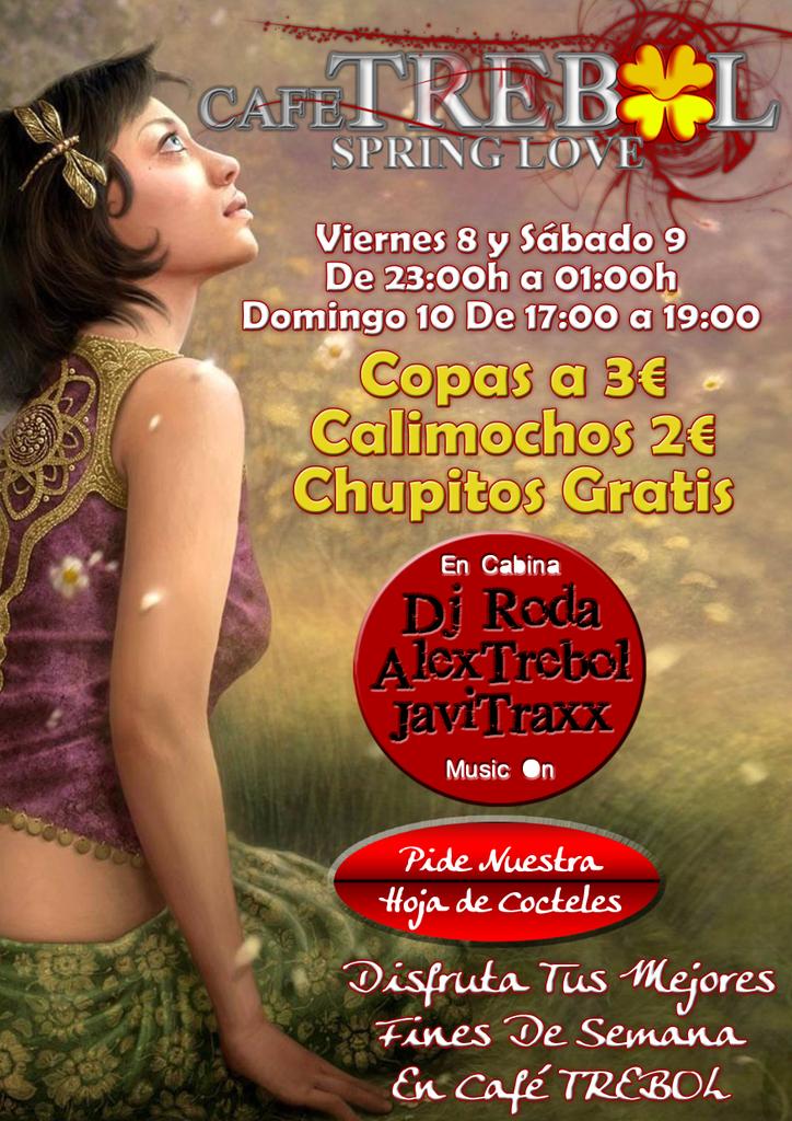 Comenzamos #ViernesNoche <a href="/TrebolMula/"># Trebol Mula #</a> 
Hasta las 01:00h Copas 3€, Calimochos 2€
#MusicÓn
No Faltes!!
#SpringLove