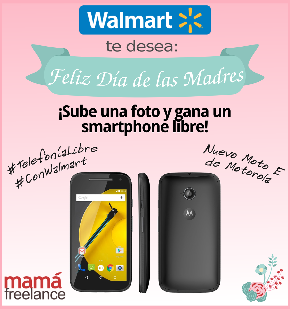 mama_freelance's tweet photo. ¡Sube una foto y gana un celular de #TelefoníaLibre #ConWalmart Bases --> http://t.co/il02969Ghz  #mamastuiteras http://t.co/KewKthnywU