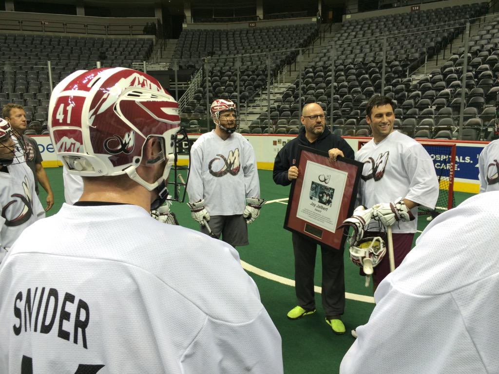MammothLax's tweet photo. Tyler Codron is the winner of the Jay Jalbert Award for Teammate of the Year!

http://t.co/VQLC8iNyRt #SeeForYourself http://t.co/uDdxefeQ30