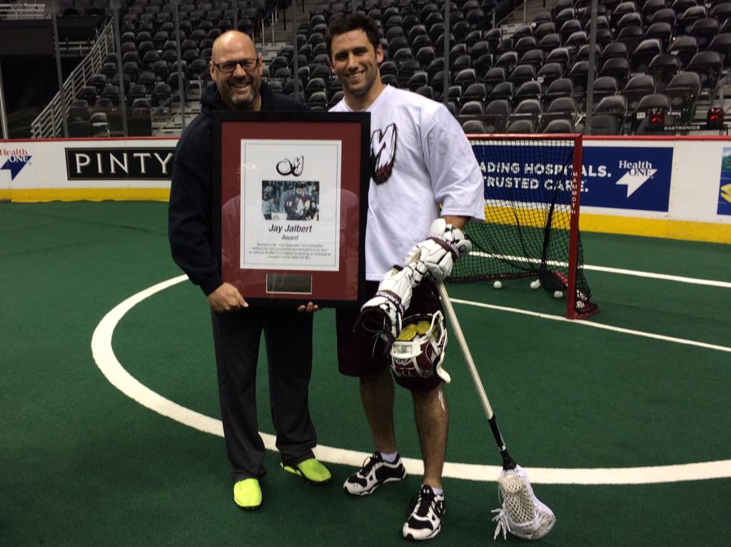 MammothLax's tweet photo. Tyler Codron is the winner of the Jay Jalbert Award for Teammate of the Year!

http://t.co/VQLC8iNyRt #SeeForYourself http://t.co/uDdxefeQ30
