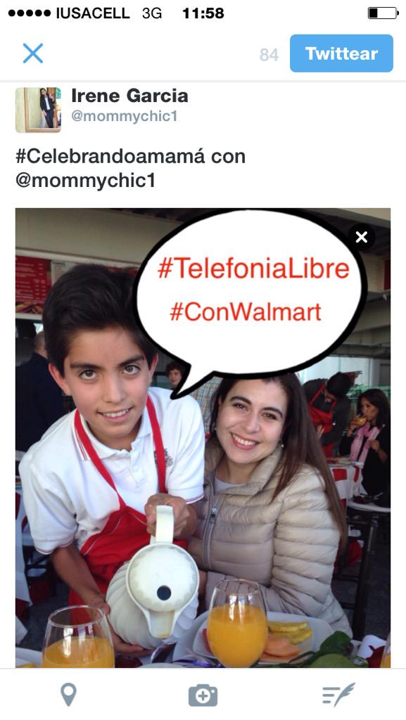 irenegarciamx's tweet photo. Suban foto con cartel q diga #TelefoniaLibre #ConWalmart y en el tuit mencionen: "#CelebrandoAMamá con @mommychic1" http://t.co/0K5DpcNZOZ