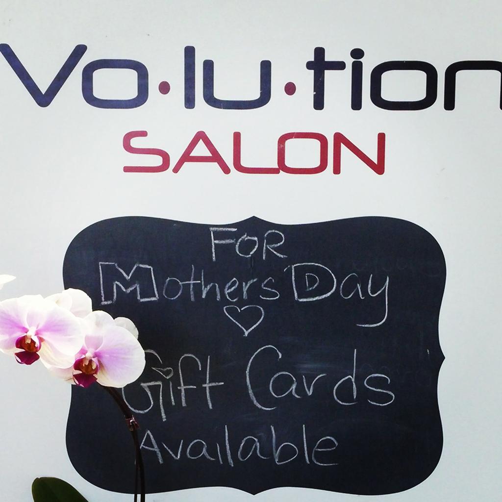 VolutionSalon's tweet image. This Saturday for Mothers day, purchase a $100 gift certificate and receive an additional valued at $25.