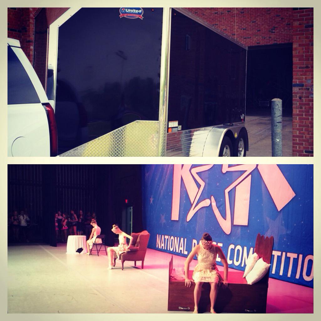 Year 2 of Co.22 and we have a trailer full of props!!! DanceKar competition in Indy this weekend! #studio22hightek