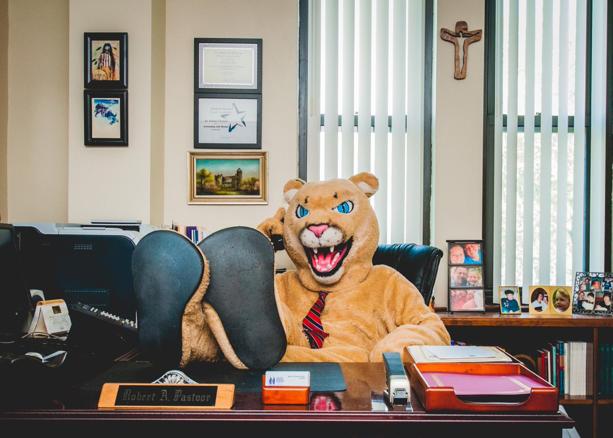 SJC_Pumas's tweet photo. President Pastoor is with alumni in AZ today, but don't worry. Campus is in good hands. #JoePuma http://t.co/yTH6FQ2Ze0