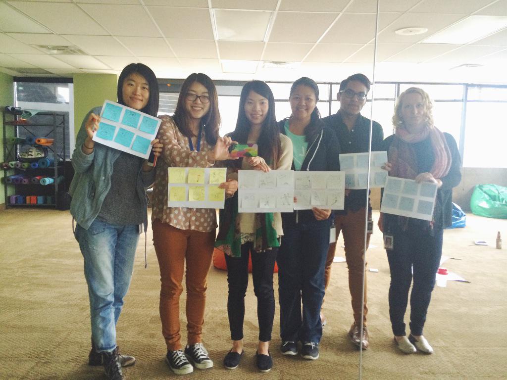 LaserficheUX's tweet photo. UX Creative Friday: Storyboarding session #teambuilding #creativity #ux http://t.co/lVZzXFDX4t