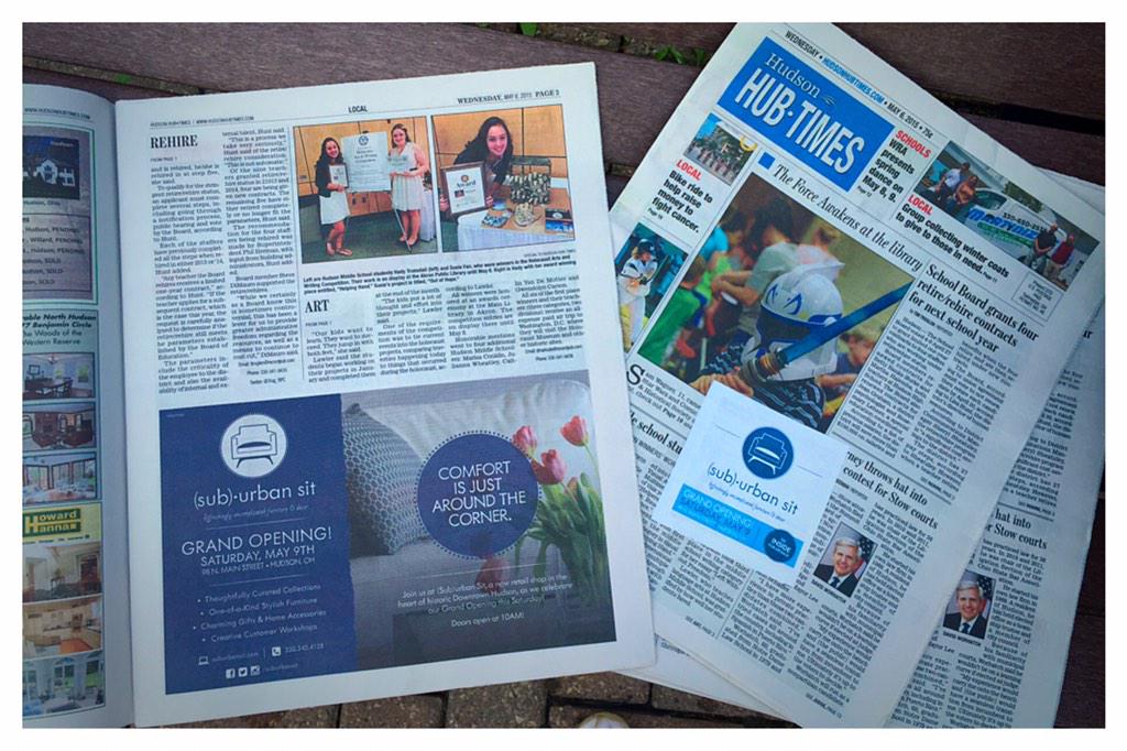 bebold's tweet image. Fun to see print ads come to life for clients! Congrats @SuburbanSit on your grand opening tomorrow!!