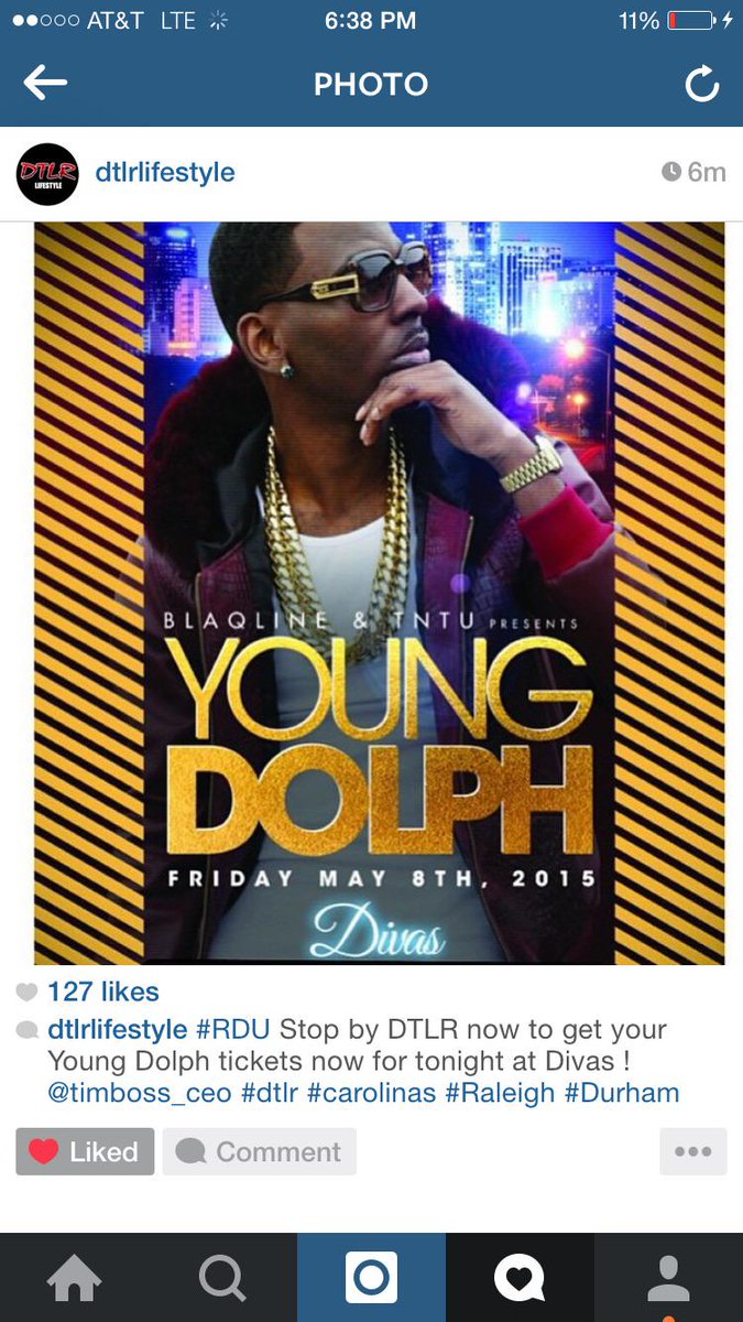 Young Dolph performing live tonight CLUB DIVAS 4400 craftsman dr Raleigh nc pullup