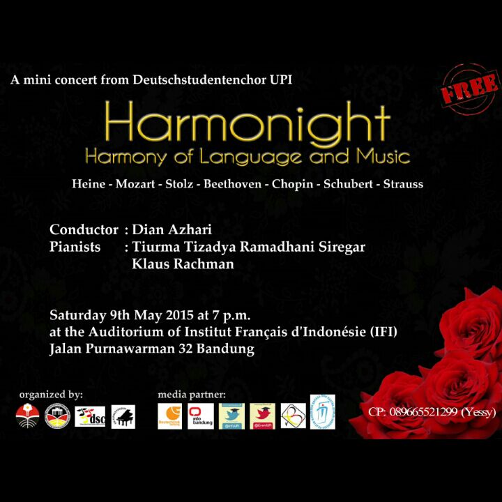 Malam ini! Dtg &amp; Saksikanlah kami. Konser Paduan Suara DSC UPI d Auditorium IFI (Depan BEC) pkl. 19.00. Don't miss it