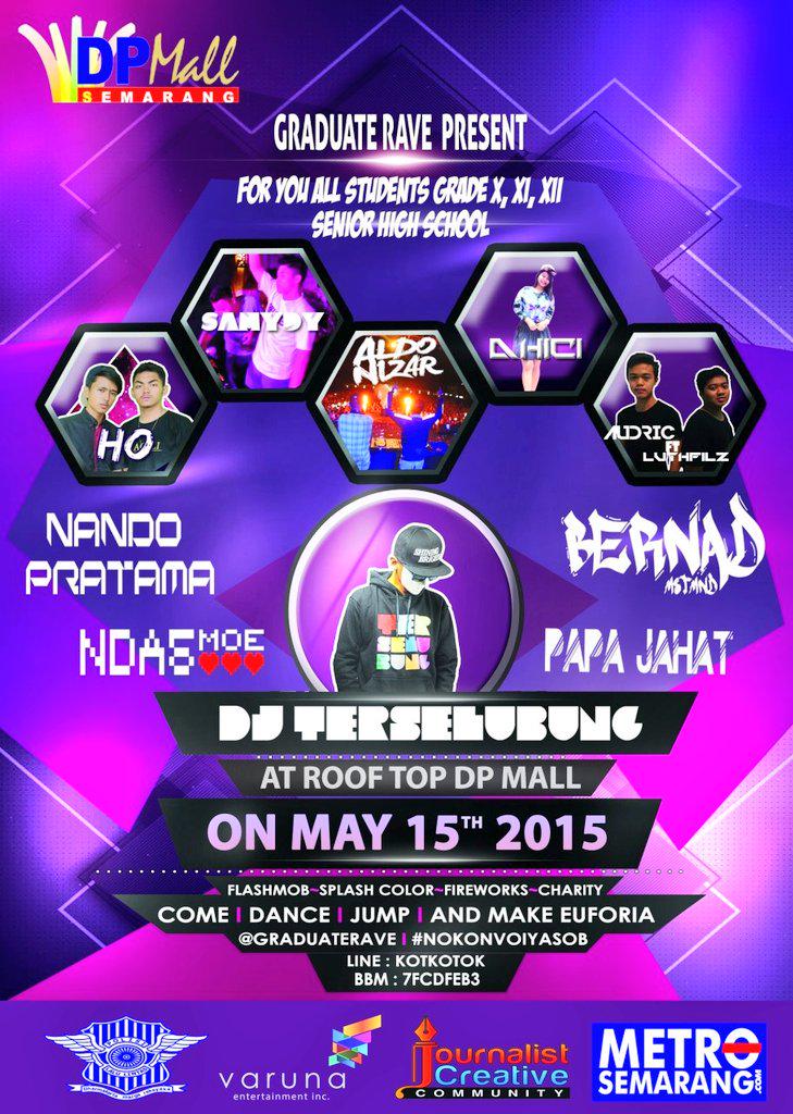 Presale invitation 25k
1 Kartu Pelajar = 1 Presale 
°Bisa dibeli hari Sabtu, 9 Mei di depan SMAN 2. Jam 10:00 - 13:00
