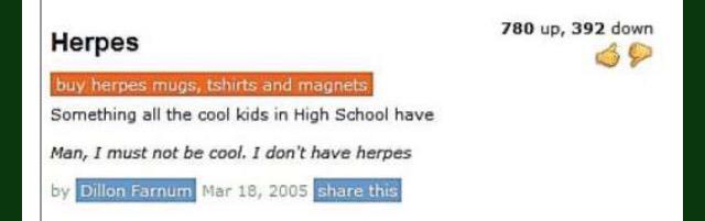 When the cool kids in high school laugh at you