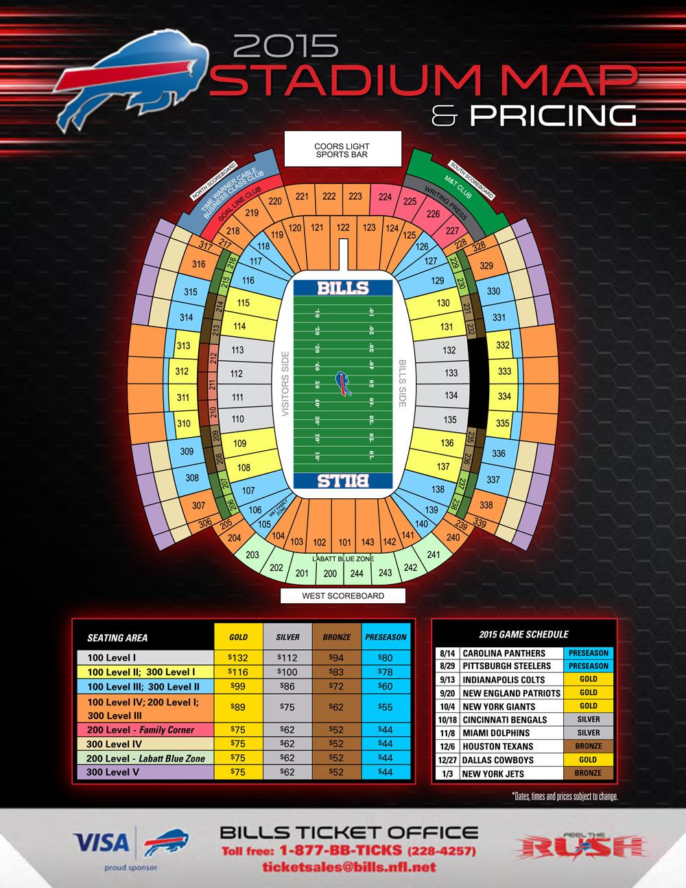 average buffalo bills ticket price