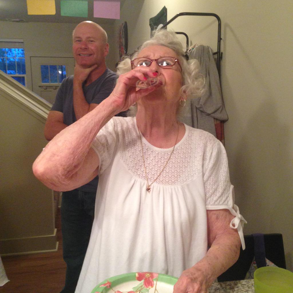 karaEhughes's tweet photo. So my 92 year old grandma took a shot... http://t.co/x7csJi18tp