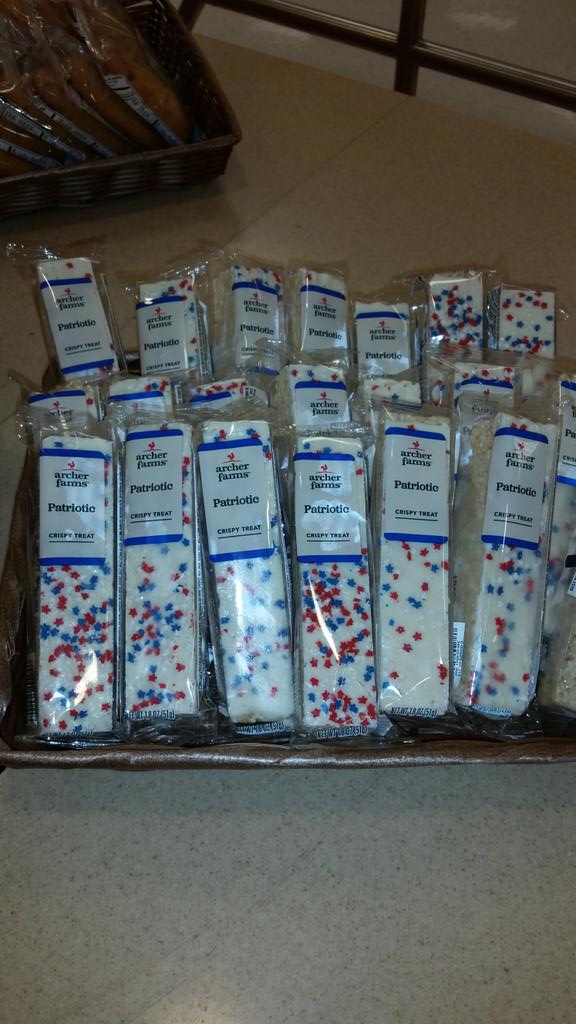 Here at Target we are proud to be Patriotic. So stop by and grab yourself a sweet treat. <a href="/StaycRod/">Stacy Garza</a> <a href="/Jennings_Randi1/">Randi Jennings</a>