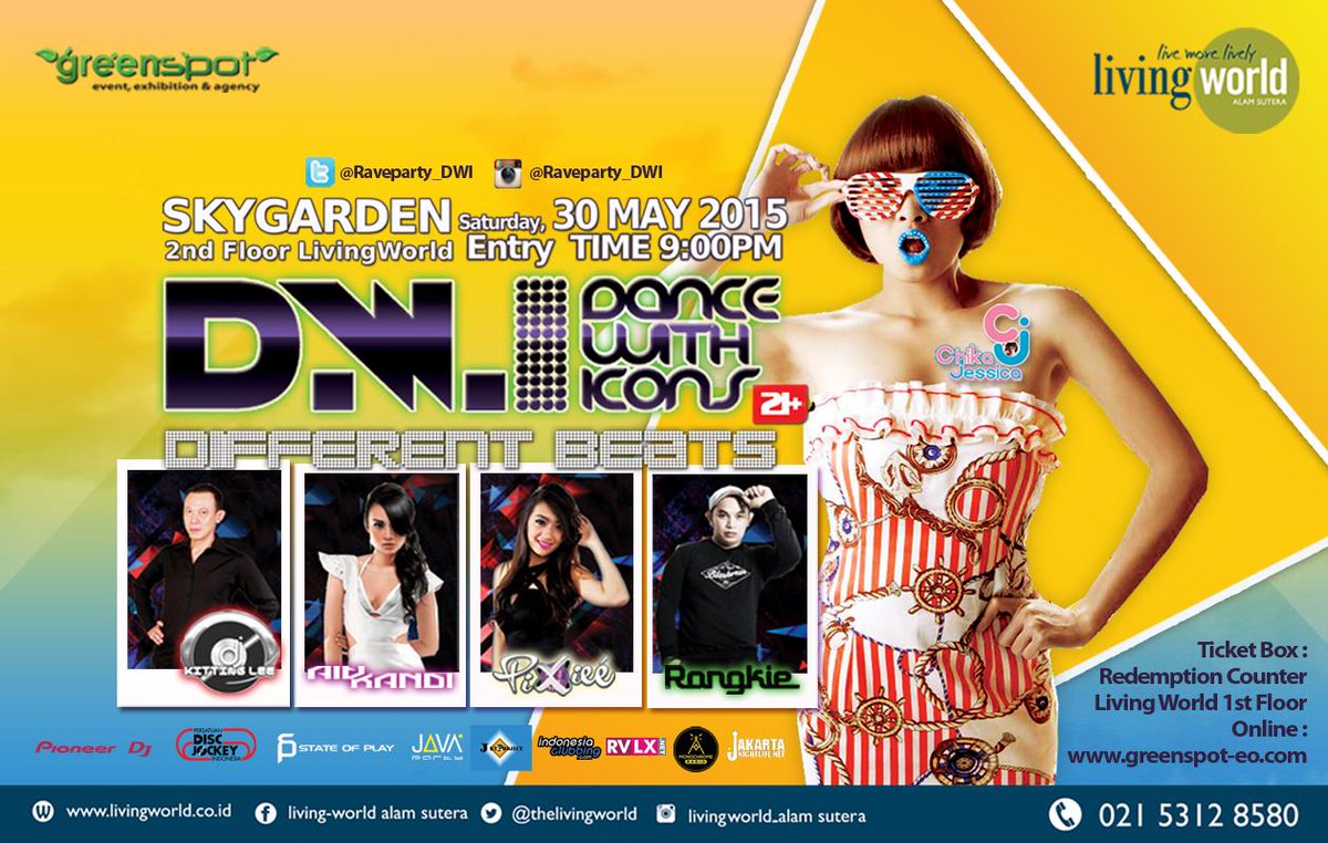 jnldotnet's tweet photo. #JKTEVENT 30th May "Dance With ICON" at Sky Garden, 2nd Floor LIVING WORLD
Alam Sutera
Tiket > http://t.co/gfo36e4Xl8 http://t.co/MfhcHk7omb
