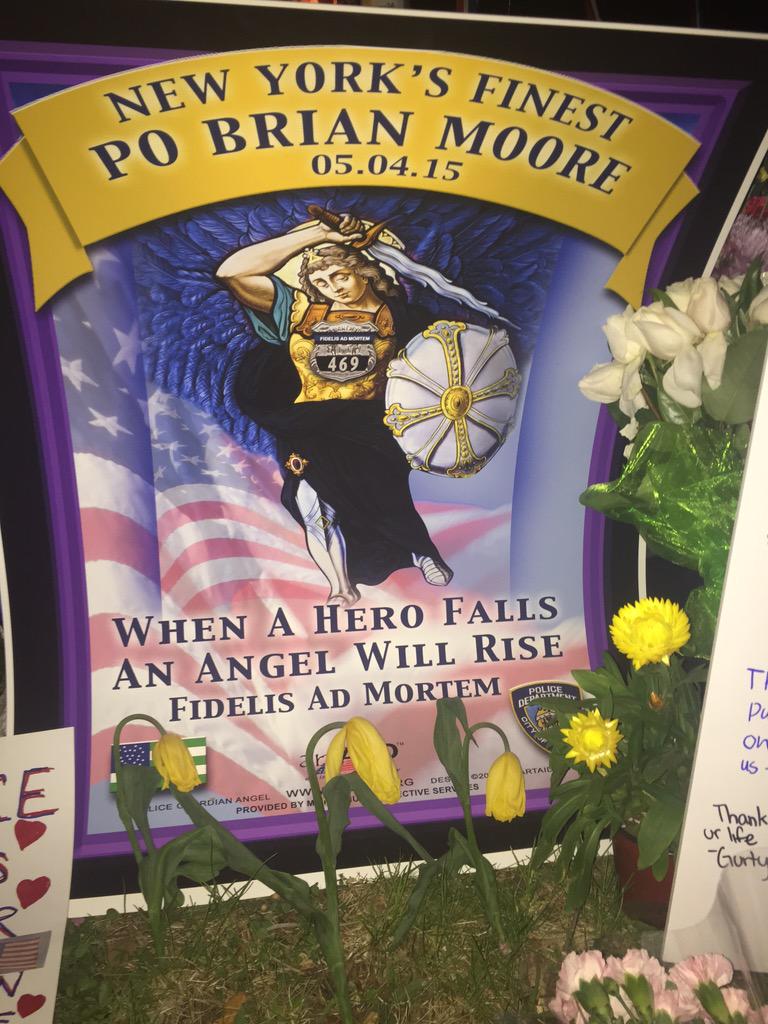 ByMonaSalama's tweet photo. #BrianMoore @NYPD105Pct #RIPBrianMoore 😢😢 http://t.co/fyAoervxfx