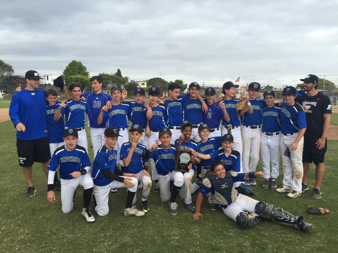 emandelwindward's tweet photo. Congrats @WindwardSchool ms baseball.  PBL champs with 5-4 win in finals. http://t.co/OE9PZnXDr9