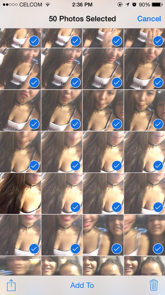 sharmainearissa's tweet photo. I got all these models leaving selfies on my camera rolls. @damnyoudan @AliciaAmin @thumbsupalisya #gotmoregame http://t.co/0iK36TTCug